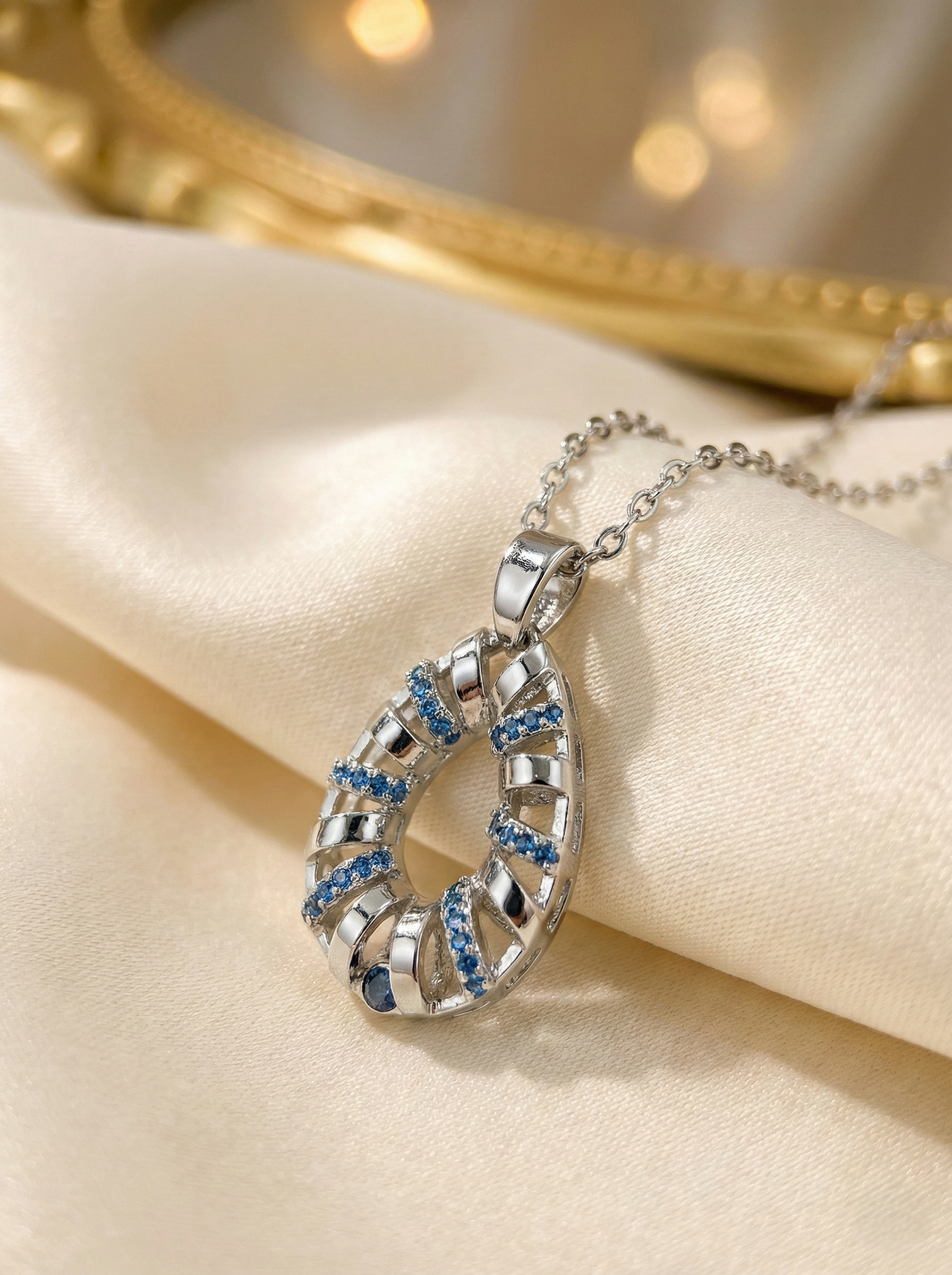 silver necklace