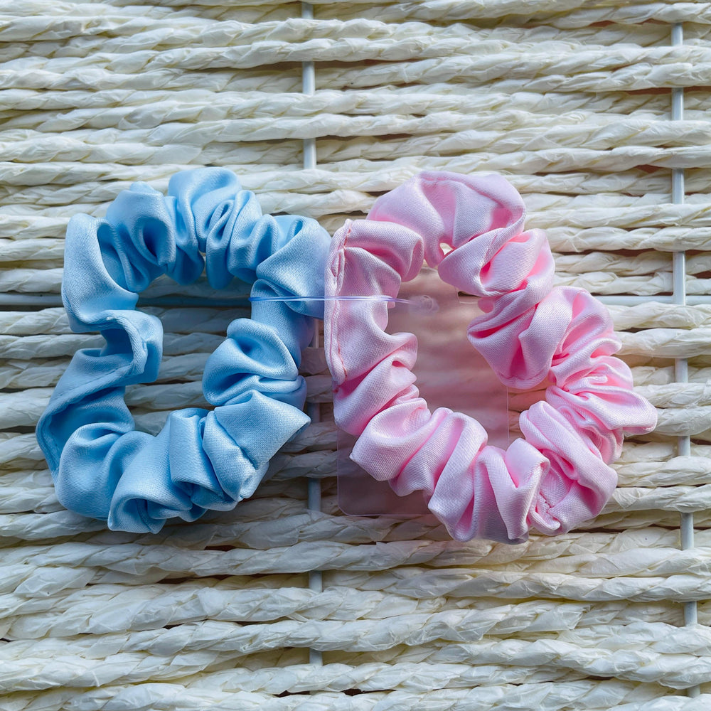 plain scrunchie pair