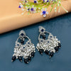 SILVER DIAMOND EARRINGS