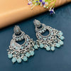 SILVER DIAMOND EARRINGS