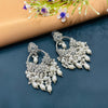 SILVER DIAMOND EARRINGS