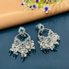 SILVER DIAMOND EARRINGS