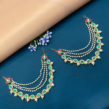  KUNDAN EAR CHAIN