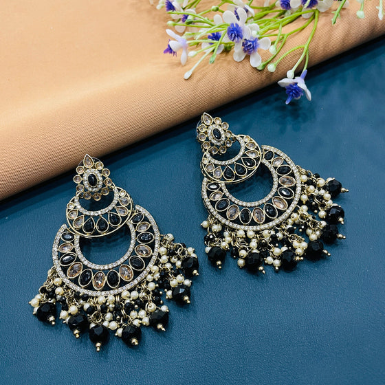 SILVER DIAMOND EARRINGS