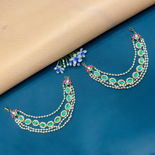  KUNDAN EAR CHAIN