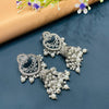 SILVER DIAMOND EARRINGS