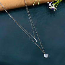  SILVER DIMOND NECKLACES