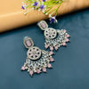 SILVER DIAMOND EARRINGS