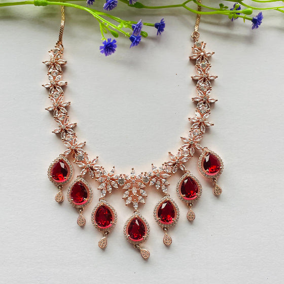 ROSE GOLD KUNDAN SET