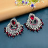 SILVER DIAMOND EARRINGS