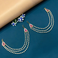  KUNDAN EAR CHAIN