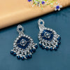 SILVER DIAMOND EARRINGS