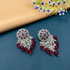 SILVER DIAMOND EARRINGS