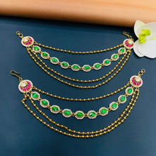  KUNDAN EAR CHAIN