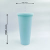 PLASTIC SIPPER WITH STRAW