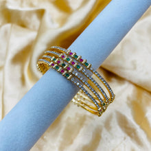  GOLDEN CRYSTAL BANGLES