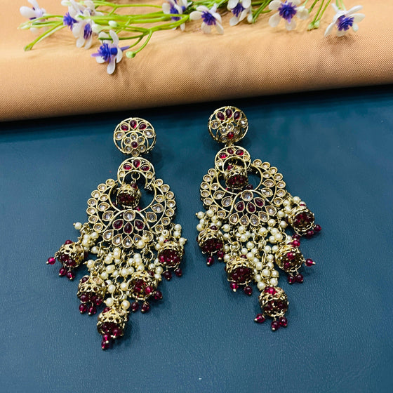 SILVER DIAMOND EARRINGS