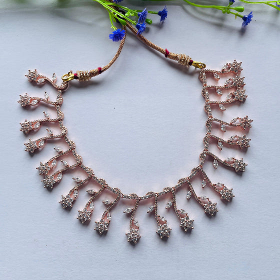 ROSE GOLD KUNDAN SET