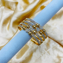  GOLDEN CRYSTAL BANGLES