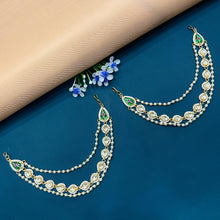  KUNDAN EAR CHAIN