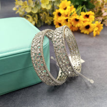  SILVER AD DIAMOND BANGLE