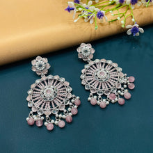  SILVER DIAMOND EARRINGS