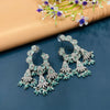 SILVER DIAMOND EARRINGS