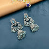 SILVER DIAMOND EARRINGS