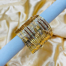  GOLDEN CRYSTAL BANGLES