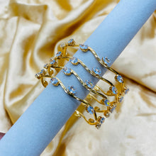  GOLDEN CRYSTAL BANGLES