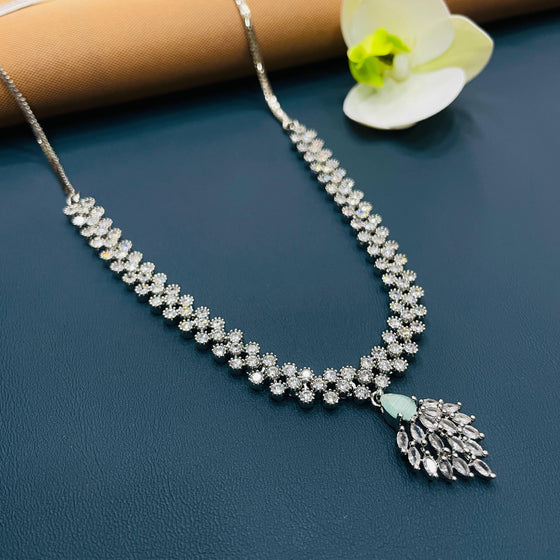 SILVER AD DIAMOND SET