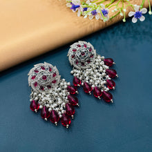  SILVER DIAMOND EARRINGS