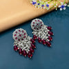 SILVER DIAMOND EARRINGS