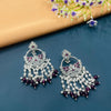 SILVER DIAMOND EARRINGS