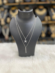  SILVER DIMOND NECKLACES