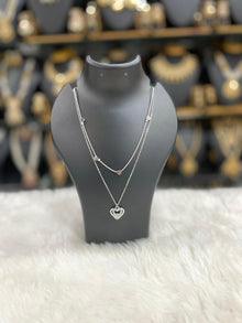  SILVER DIMOND NECKLACES