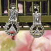 SILVER DIAMOND EARRINGS