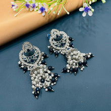  SILVER DIAMOND EARRINGS