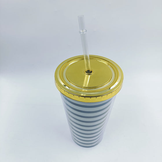 PLASTIC SIPPER WITH STRAW