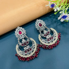  SILVER DIAMOND EARRINGS