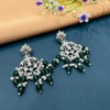 SILVER DIAMOND EARRINGS