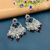 SILVER DIAMOND EARRINGS