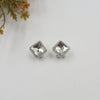 SILVER DIAMOND EARRINGS