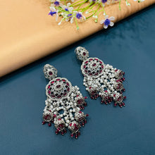  SILVER DIAMOND EARRINGS