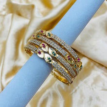  GOLDEN CRYSTAL BANGLES