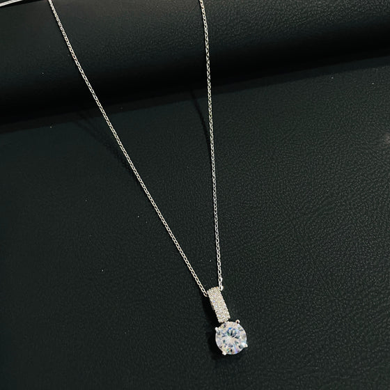 SILVER DIMOND NECKLACES