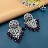 SILVER DIAMOND EARRINGS