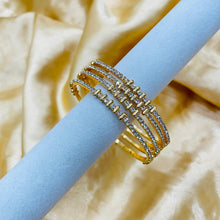  GOLDEN CRYSTAL BANGLES