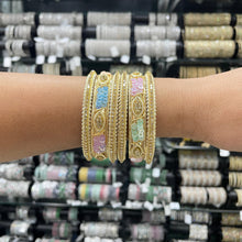  GOLDEN CRYSTAL BANGLES