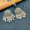 SILVER DIAMOND EARRINGS